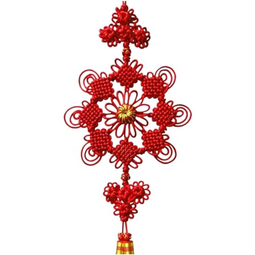 Nœud chinois qui ne se décolore pas facilement, décoration durable à pompon
