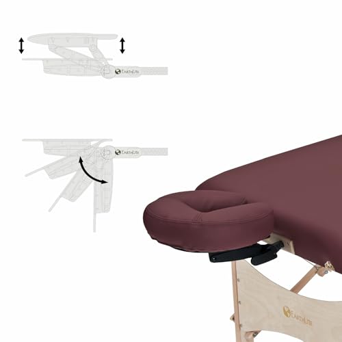Image of EarthLite Harmony DX Portable Massage Table Package, 30 inch x 73, Burgundy