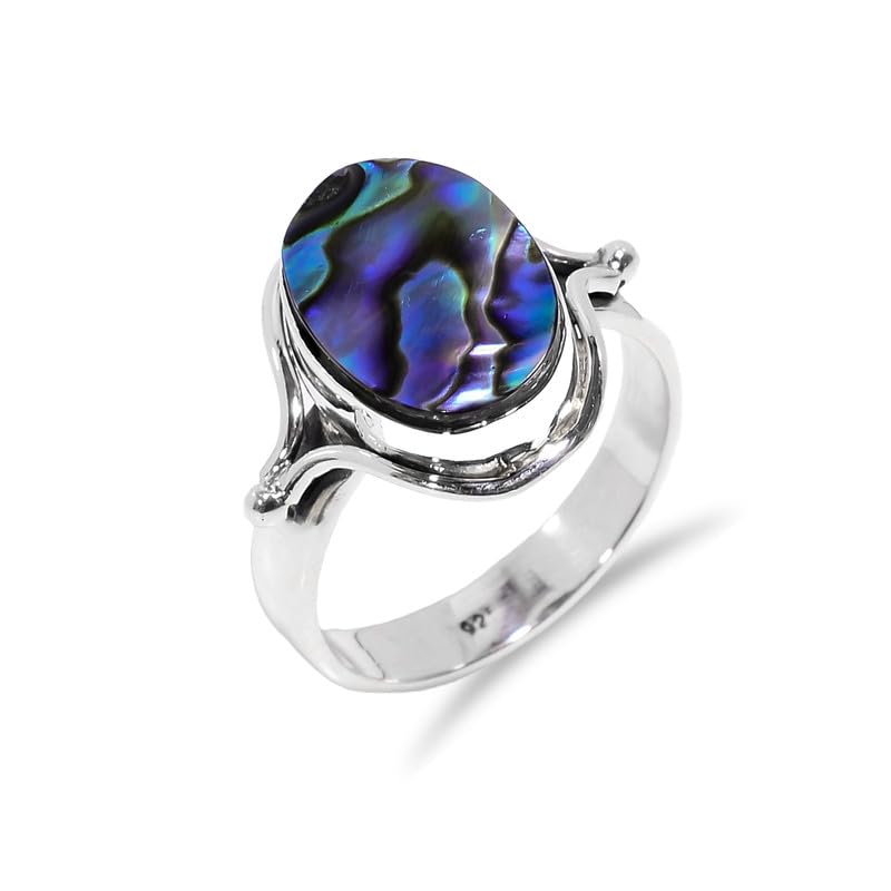 Bague en argent et ormeau naturel le bijou bohème idéal pour vos vacances