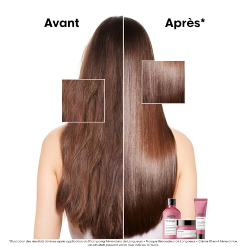 'Oréal Professionnel Crème 10 en 1 Rénovatrice de Longueurs Cheveux Longs & Cassants Pointes Abîmées & Fourchues Protection Thermique & Anti Casse Sans Rinçage Pro Longer Serie Expert 150ml - vue 4