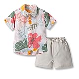 🏖Diseño Elástico: Los pantalones en el conjunto de pantalones cortos tienen una cintura elástica que para un ajuste más cómodo y son adecuados para una gama más amplia de tipos de cuerpo del bebé.
