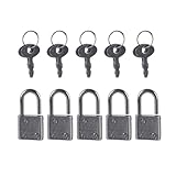5 candados portátiles de aleación de zinc para maletas para asegurar una pequeña caja de equipaje con diarios, candados de diario