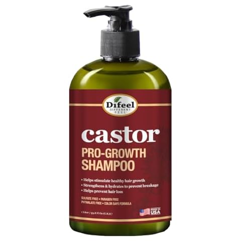 Difeel Castor Pro-Growth Shampoo for Stronger Hair Cover