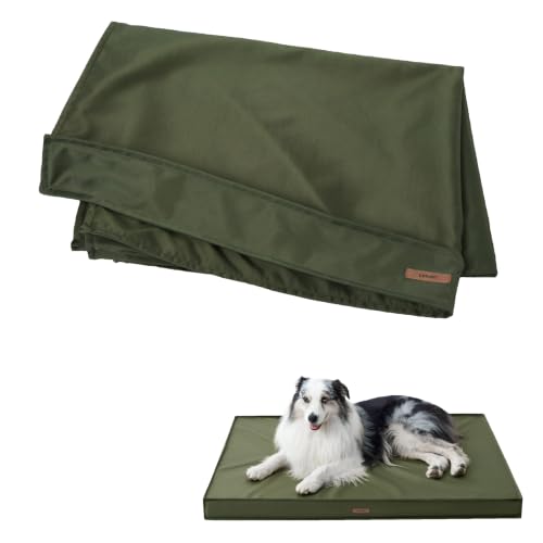 LE SURE Waterproof Dog Bed Cover Replacement, Large 36x27x3in, Green