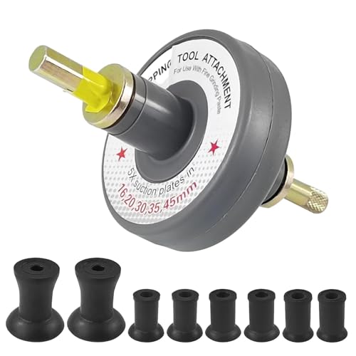 SQLJYU Kit D'outils de Rodage de Soupape, Meuleuse de Réparation de Voiture, Rodage Soupape D'Aspiration, Fixation D'outil de Rodage de Soupape avec 8 Plaques...
