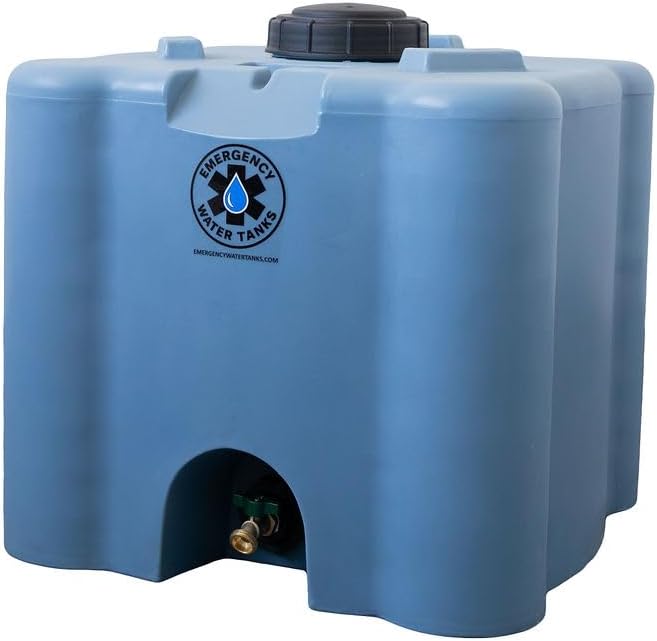 30 Gallon Stackable Emergency Water Storage Tank – Heavy-Duty Water Barrel for Long-Term Drinking Water or Preparedness
