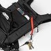 FROSTY PEAKS Summit Hauler Black Chest Pack for Outdoor Sports, Snowboarding and Skiing with Phone Storage, Velcro Holster Compatible, Multiple Pockets, Mesh Back Storage