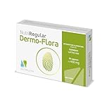 NutriRegular Dermo-Flora 30 Capsule - Supporto per pelle sensibile con Probiotici mirati - Utile in caso di acne, pelle atopica, dermatite e invecchiamento cutaneo - Senza glutine e lattosio