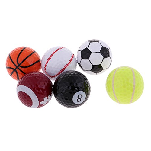 LEIPUPA Presente Da Bola Das Bolas De Golfe Dos Esportes Da Novidade De 6pcs Para O Treinamento Exte