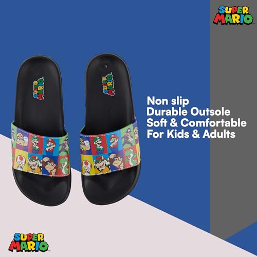 Nintendo Mens Mario Slide Sandals - Super Mario Shoes - Mario, Luigi, Kirby and Donkey Kong Slide Sandals Shoes2