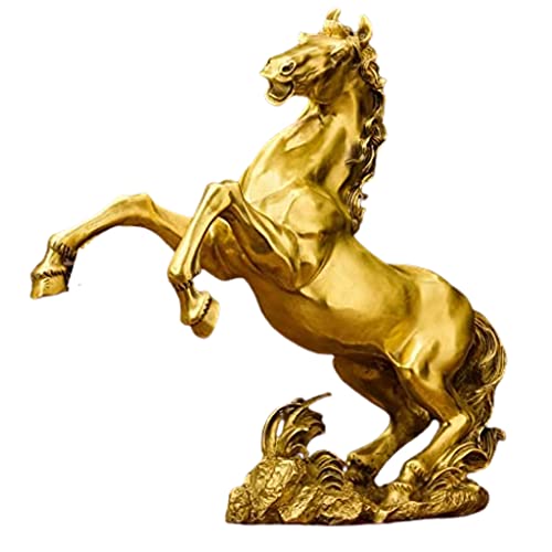 Statue cheval en cuivre Feng Shui pour harmoniser votre salon