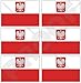 Drapeau Pologne état polonais polska 40 mm (40,6 cm) Téléphone Mobile Mini en vinyle autocollants, Stickers x6
