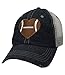 Cocomo Soul Womens Football Heart Hat | Football Hat for Women | Football Mom Hat 500 Dark Grey
