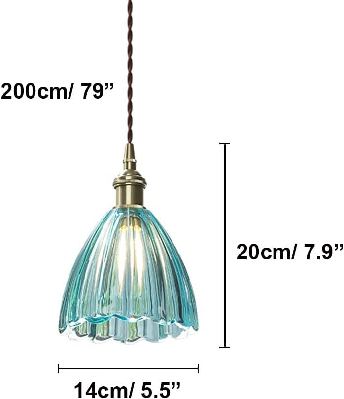 Lámpara colgante E26 pequeña para iluminar mesitas de noche sin espacio 6