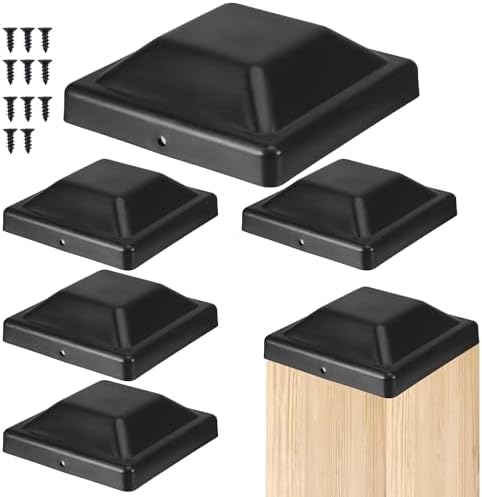Pfostenkappen 9x9 cm Zaun Pfosten Kappen 5 Stück Pyramiden Form Pfosten