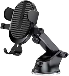 حامل الهاتف الذكي للسيارة بتصميم دوار 360 درجة لتثبيت جميع الهواتف على التابلوه أو الزجاج الأمامي بثبات قوي وسهولة استخدام مثالية أثناء القيادة