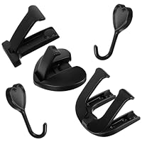 MAGICLULU Aluminum Heart Shape Letter i u Alphabet Wall Hooks Vintage Design of Folding Coat Hooks Towel Decorative