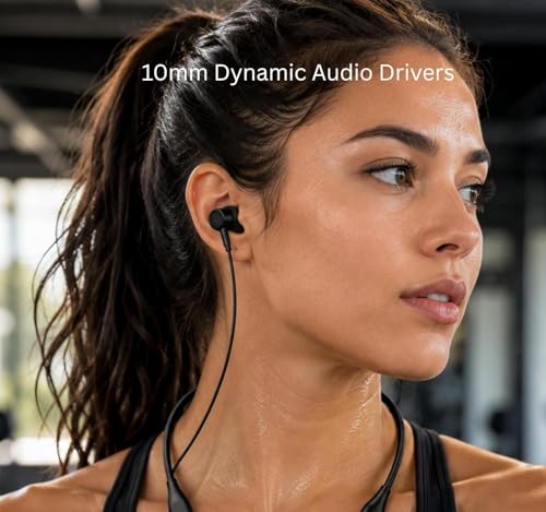 Image of XIAWAO Neckband for Rockerz 111 with 40H Playtime, Comfortable Fit, Noise Reduction Mic, Deep Bass Stereo Sound & Dual Pairing Technology (Black)