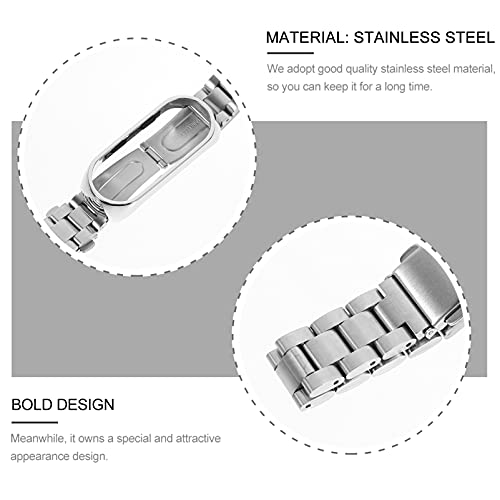ABOOFAN 1Pc Rvs Horloge Vervanging Band Eenvoudige Polsband Nuttig Band - Afbeelding 4