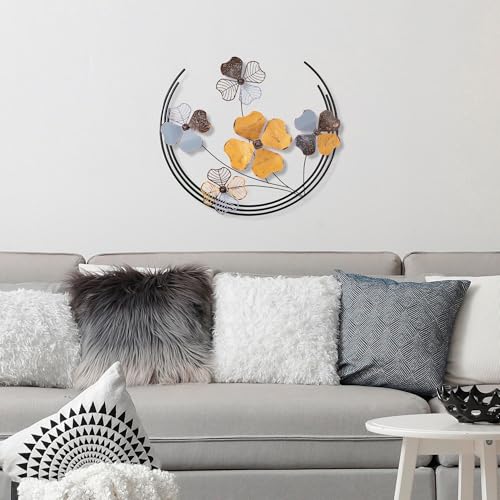 Accessoire mural décoratif en métal fait main 70x62 cm design unique