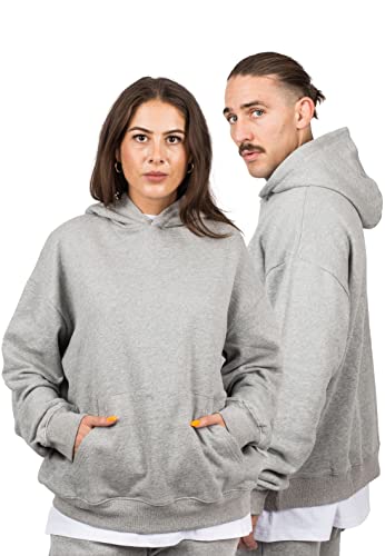 Pull de luxe Blackskies oversize en coton lourd gris heather durable