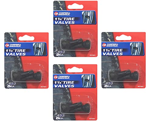 8Pc Campbell Hausfeld Tubless Tire Valve Stems Tr-413 1-1/4" Quick Snap-In Universal Replacement Heavy-Duty Heat & Climate Resistant Rubber 0.453 Dia. Au1041 #TOP1