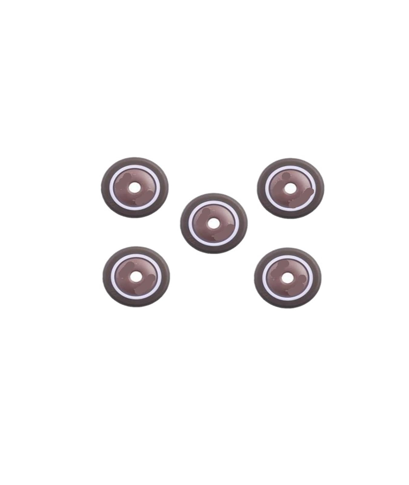 NOBIRTBSA 5 Pieces/Batch casters 1.5 inches TPE Single Wheel Diameter 38x17 mm Soft Rubber with Bearings Silent Household casters