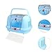 MYCENSE Dog Dog Crate Cat Carrier Portable Pet Supplies Sturdy Pet Carrier Hard Sided for Dog Cat Kitten Indoor Outdoor Walking, Blue