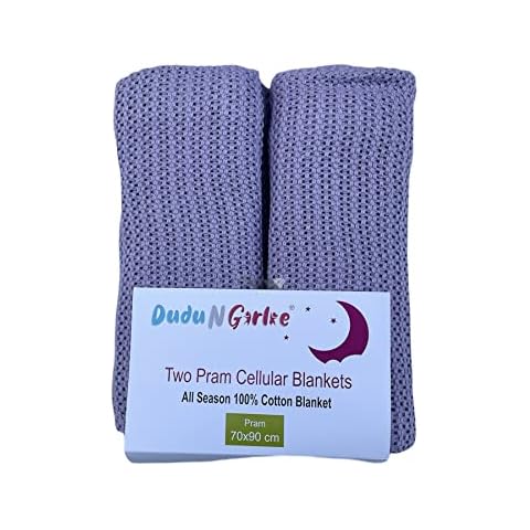 DUDU N GIRLIE Baby Cellular Blanket - Purple Cover