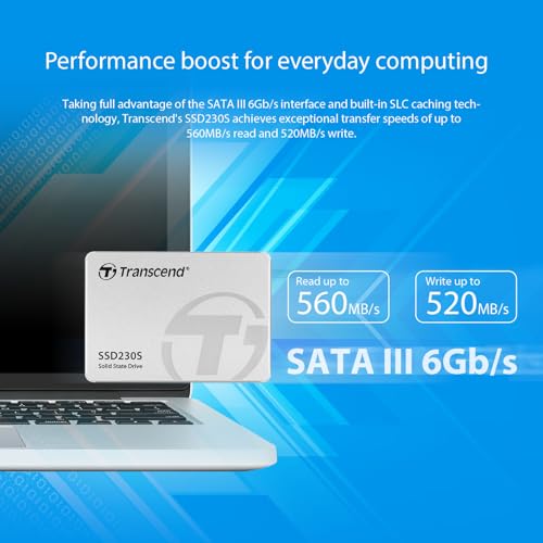 Image of Transcend 4TB 2.5 inch SATA III 6Gb /s SSD230S Internal (SSD) Solid State Drive, 3D NAND Flash, 5 Yrs. Warranty - TS4TSSD230S