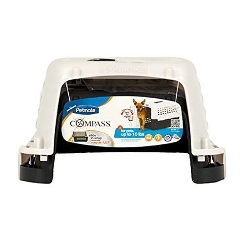 Petmate Compass Kennel, PEARL WHITE/BLACK (41031),UP TO 10LBS