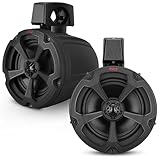 Pyle 6.5” Bluetooth Speakers, 1200W Amplified Speaker System with 2-Way Full Range Stereo, Marine Grade Water-Resistant Audio for ATV, UTV, Jeep, Off-Road Adventures & Boat Audio Setup
