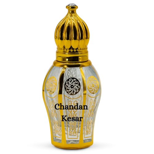 Image of Chandan Kesar 12ml Attar for Unisex, Long Lasting & Non-Alcoholic, Pure Natural Roll-on Attar, Perfume for Men & Women, Suitable for Every Occasion