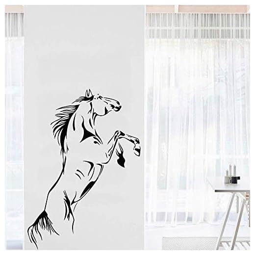 Clásico caballo pegatinas de pared niños habitación infantil decoración mural póster sala arte de la pared apliques vinilo decorativox57x63CM