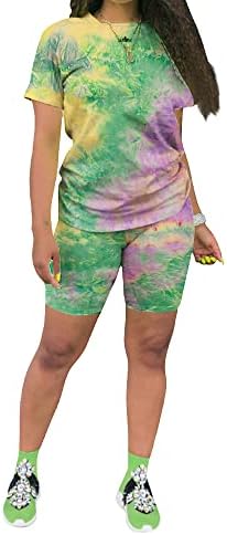 KINIKO Green outfits for women Summer Sweatsuits Jogging Sets XL