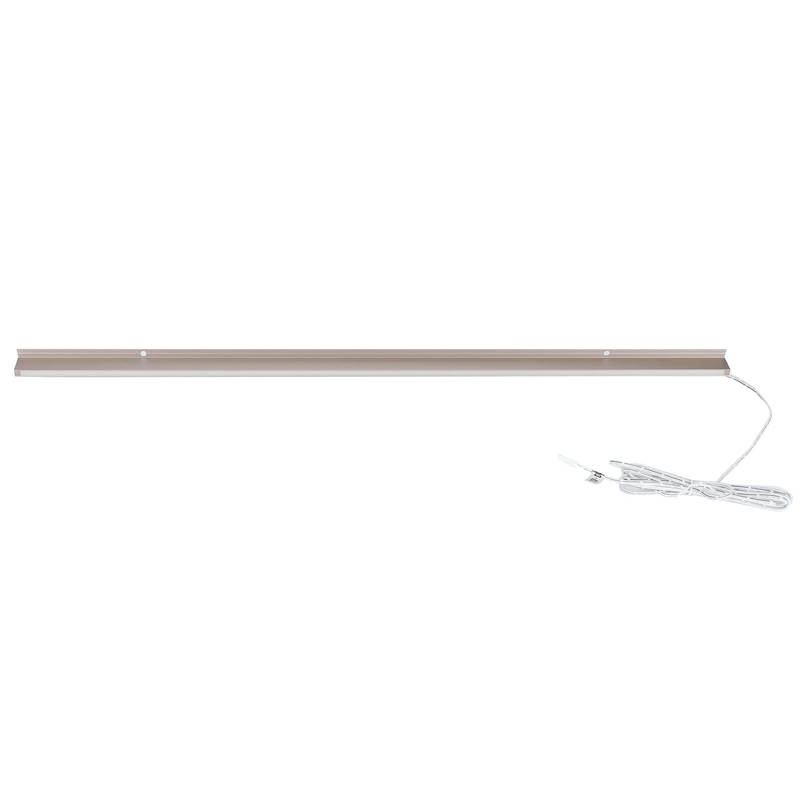 Haofy Luz LED Debajo del Gabinete de Titanio Dorado, Barra de Luz de Doble Cara de 60 Cm, Resistencia a los Rayos UV, Segura, DC12V para Vitrinas, Salas de Exposiciones