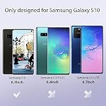 [2+2 Pack] LK designed for Samsung Galaxy S10 6.1inch, 2 Pack Flexible TPU Screen Protector and 2 Pack Camera Lens Protector [Ultrasonic Fingerprint Support] HD Clear Easy Installation
