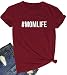 BLACKOO Teen Girl Funny T Shirts Women Cute Tops Junior Graphic Tee