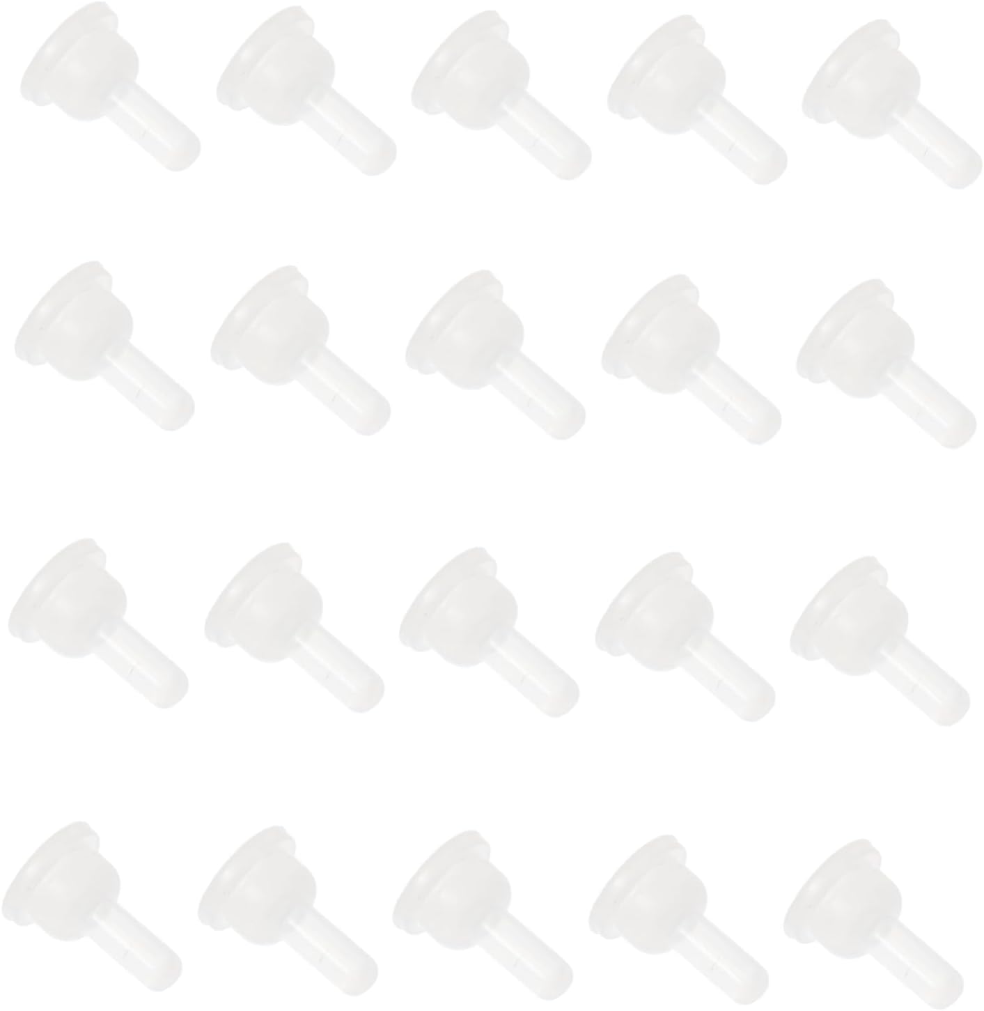 Totority 40Pcs Silicone Pet Nipples Feeding Pacifiers for Rabbits Chinchillas and Animals Easy to for Artificial Feeding Pet Feeding Supplies