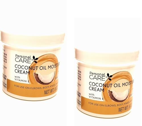 2x Personal Care Natural Coconut Oil Moisturizing Cream 6oz with Vitamin E