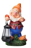 Woods International 4264 Disney Garden Solar LED Statue, 12-Inch, Happy