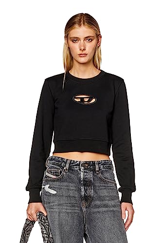 (ディーゼル) DIESEL レディース スウェットトップス Dロゴ A099310GRAC XL ブラック 9XX