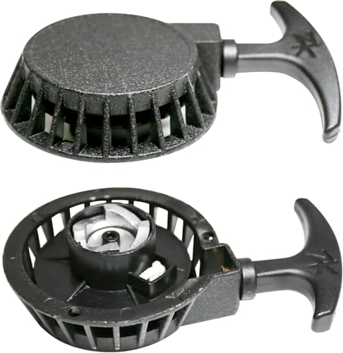 Auped Lanceur Démarrage Démarreur à Tirer Alliage Aluminum pour Mini Motos 47cc 49cc Pocket Bike Chopper ATV Quad, Démarreur Nylon Mini Easy Pull avec Vis...