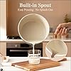 SENSARTE 20Pcs Pots and Pans Set Nonstick, Ceramic Cookware Set Non Stick, Non-toxic Healthy Kitchen Cooking Set, Induction Compatible, Dishwasher Safe, PFAS/PTFE/PFOA Free, TAUPE #5