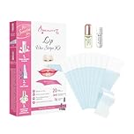 Beauty7 Sensitive Lips Waxing Strips 20pcs Wax Strips with Pearl Powder 2g and Chamomile Essential Oil 3ml After Wax