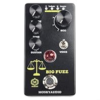 【Based on Big Muff PI circuit】This guitar effects pedal is designed based on the well-known Big Muff PI circuit, exceptional distortion and fuzz effects for your electric guitar. 【Effect Type: Distortion/FUZZ】With its versatile effect type, this peda...
