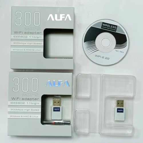 Image of 300 Mbps USB WiFi + Bluetooth Receiver Adapter, Wireless Network Receiver Dongle for Desktop PC Laptop (300 MBPS White)