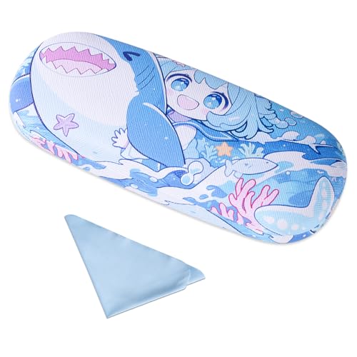 Image of PERFECTSIGHT Hard Shell Eyeglasses Case, PU Leather Protective Glasses Case, Cute Eyeglass Case for Women Men Girls