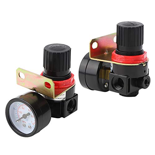 AR2000 Luftquellenprozessor, Verarbeitungskomponenten für pneumatische Luftquellen Druckregelventil Luftfilterregler, pneumatisches Rückdruckregler-Auslassventil,Druckregelventil