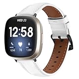 ☛【Le Forfait Comprend】Fitbit Versa 4/Fitbit Versa 3/Fitbit Sense 2/Fitbit Sense Cuir Bracelet de remplacement x 1.